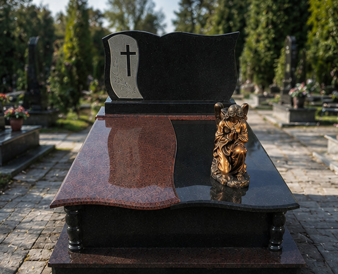 Подвійний гранітний пам’ятник «Світла Гармонія»