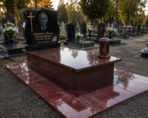 Одинарний гранітний пам’ятник «Гідність Пам’яті»