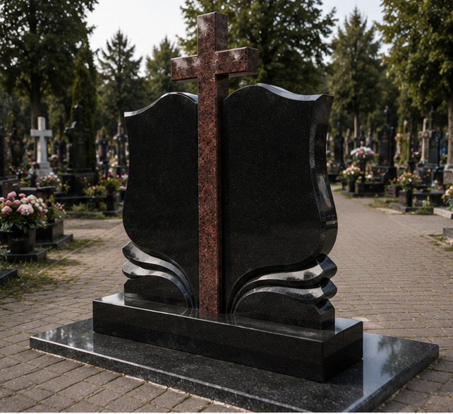 Подвійна гранітна стела «Хрест Єдності»